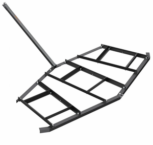 lot 19473 image: VEVOR Driveway Drag, 84 Width Tow Behind Drag Harrow, Q235 Steel Driveway Grader with Adjustable Bars, Support up to 50 lbs, Driveway Tractor Harrow for ATVs, UTVs, Garden Lawn Tractors - Retail $115