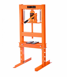 lot 19481 image: VEVOR Hydraulic Shop Press, 6 Ton H-Frame Hydraulic GarageShop Floor Press, Adjustable Shop Press with Press Plates, Heavy Duty Hydraulic Press for Garage, Shop, Workshop - Retail $110