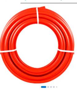 lot 19488 image: VEVOR Oxygen Barrier 12 Inch 300 Feet Tube Coil EVOH PEX-B Pipe for Residential Commercial Radiant Floor Heating Red - Retail $65