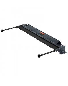 lot 19493 image: VEVOR Box and Pan Brake, 48-Inch, 0-130 Degrees Sheet Metal Bending Brake, Portable Mini Metal Bender with 20 Gauge Low Carbon Steel 14 Gauge Aluminum Capacity Power Handle, for Metal Bending - Retail $154