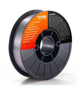 lot 19524 image: VEVOR Flux Core Welding Wire, E71T-GS 0.035-inch 10LBS, Gasless Mild Steel MIG Welding Wire with Low Splatter for All Position Arc Welding and Outdoor Use - Retail $32