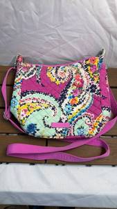 Vera Bradley Quilted Shoulder Bag (Floral Print Pink)