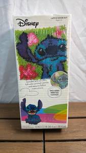 lot 13 image: Disney Latch Hook Kit 12 x 12 inch Stitch 72-75542