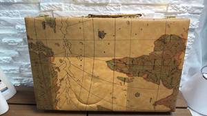 lot 69 image: GO Games Backgammon Set in Map-Print
