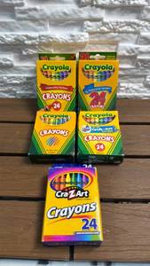lot 74 image: Crayons 24-Count Lot of 5 Boxes