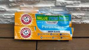 lot 89 image: Arm & Hammer Peroxide Care Toothpaste Twin Pack
