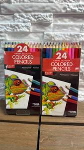 lot 92 image: Be Creative 24 Artist Quality Colored Pencils Pre-sharpened Non-toxic - 2 Sets