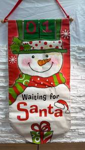 lot 97 image: Snowman Countdown to Christmas Advent Calendar Banner