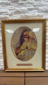 lot 115 image: Bettie Hebert-Felder��s Now I Lay Me Down to Sleep Framed Oval Print (17x14)
