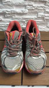 lot 139 image: ASICS Running Shoes (Red & Gray)