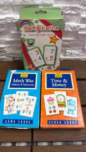 lot 152 image: Educational Flash Cards 3 Pack Lot