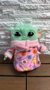 lot 172 image: Grogu Plush Doll (8 Inch) Pink Outfit