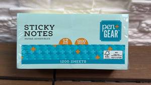 lot 205 image: PenGear Sticky Notes 12 Pads 1200 Sheets 1930-WM-PL