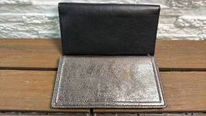 lot 232 image: Lot of 2 Coach checkbook wallets