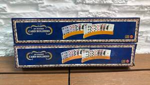 lot 236 image: 2PC Wooden Card Holders (Item 2706B) Set of 2