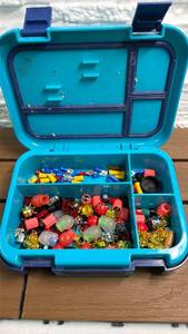 lot 248 image: Collection of Tire Valve Stem Caps and Mixed Insulated Electrical Crimp Terminals & Connectors in Organizer Box