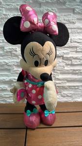 lot 265 image: Minnie Mouse Plush Doll with Pink Polka Dot Bow and Dress
