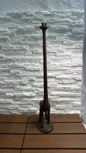 19" Tall Cast Iron Giraffe Sculpture