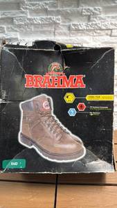 lot 305 image: Brahma Steel Toe Mens Work Boots Size 7