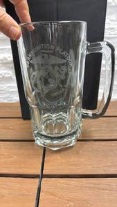 lot 325 image: GS Ammunition Platoon Engraved Glass Beer Mug