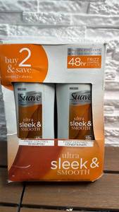 lot 367 image: Suave Professionals Ultra Sleek & Smooth Frizz Control Shampoo Conditioner Duo 28 FL OZ