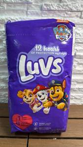 lot 378 image: Luvs Paw Patrol Size 1 Diapers 8-14 lb 48 Count
