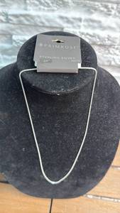 lot 381 image: Primrose Sterling Silver Chain Necklace (20 inch)