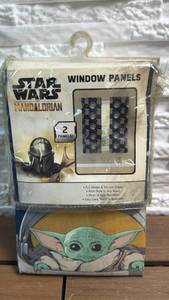 lot 387 image: Star Wars The Mandalorian Window Panels 2-Pack (82in x 63in)