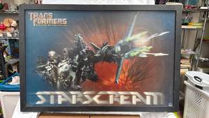 lot 409 image: Transformers Revenge of the Fallen Starscream Framed Wall Art (24x36)