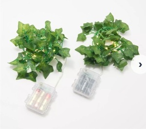 lot 706 image: Ultimate Innovations Set of 2 Ivy Vines with Fairy Lights