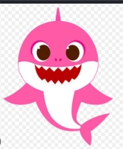 lot 710 image: Lot of pink baby shark birthday decorations