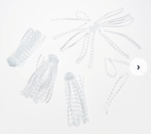 lot 716 image: EZTies Tie Em Ups Set of 40 Reusable Silicone Ties