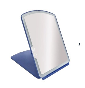 lot 744 image: Blushly Super Slim Lighted Folding Vanity Mirror