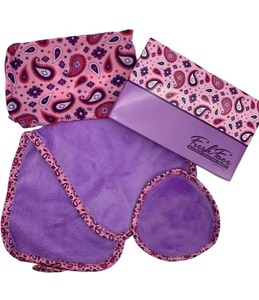 lot 748 image: Campanelli 2-pack Fresh Face Makeup Remover Purple Paisley