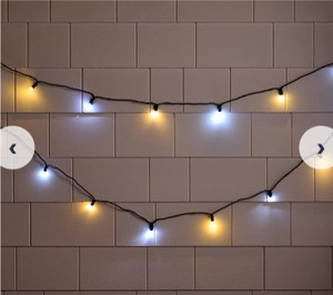 lot 761 image: Bethlehem Lights 19 Flip Light Strand with Remote, WhiteCool White