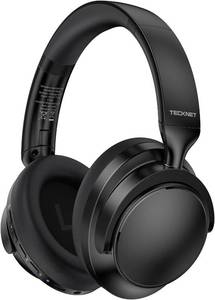 lot 30038 image: TECKNET Noise Cancelling Headphones Wireless & Wired BT Over-Ear with Mic