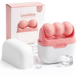 lot 30053 image: Leeshine Ice Roller Set for Face and Eyes - 2 Rollers with Travel Case