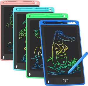 lot 30067 image: 4 Pack LCD Writing Tablet for Kids, 8.5 Inch Doodle Board, Toys 3-8