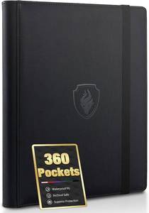 lot 30082 image: Premium 9 Pocket Card Binder for 360 Card, Fabmaker PU Trading Card Binder
