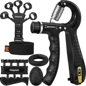 lot 30106 image: Grip Strength Trainer Kit with Finger Exerciser and Hand Grip