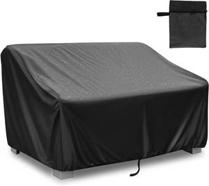 lot 30120 image: Shouken 2-Seater Patio Bench Loveseat Cover with Windproof Buckle