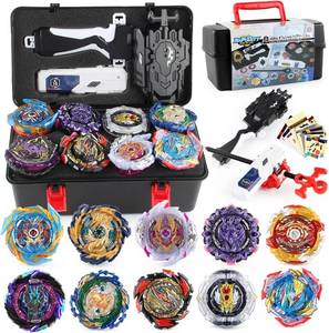 lot 30132 image: Battling Top Set Burst Gyro Toys, 10 Tops, Storage Box