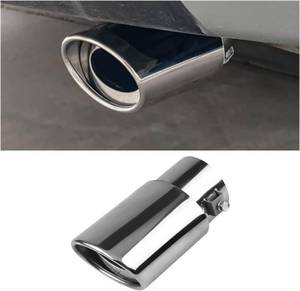 lot 30150A image: smilfuy Stainless Steel Car Exhaust Tip, 2.5 Inlet 3.3 Outlet, Straight