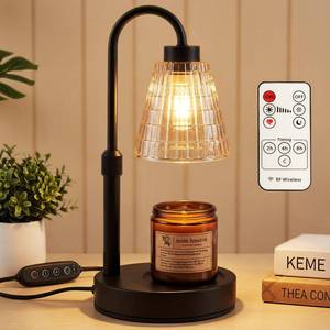 lot 30151A image: Candle Warmer Lamp with Timer Dimmer,2 Bulbs, Round