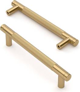 lot 30152A image: Asidrama 10 Pack 5-Inch Champagne Bronze Cabinet Pulls Knurled Handles