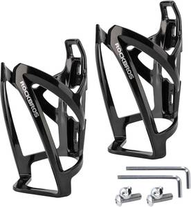 lot 30212 image: ROCKBROS Bike Water Bottle Holder Ultra-Light Cages with Screws (2 Pack)