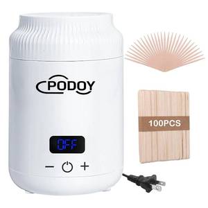 lot 30213 image: PODOY Mini Wax Warmer, Switchable Display, Portable with 100 Sticks