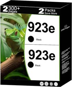 lot 30225 image: 923e Ink Cartridges for HP OfficeJet 8120-8139 (V17.2.1) 2x Black