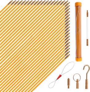 lot 30229 image: KOOTANS 50ft Fiberglass Wire Puller Kit with Glow Rods & Attachments