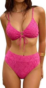 lot 30245 image: ZAFUL Bikini Sets Women String 2 Piece Swimsuits High Waisted Bathing Suit Mediu